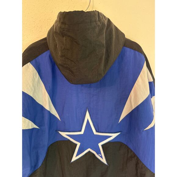 Vintage Dallas Cowboys Apex One NFL Pro Line Puffer Jacket Hood Big Star XL - Picture 6 of 16